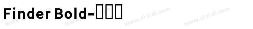 Finder Bold字体转换